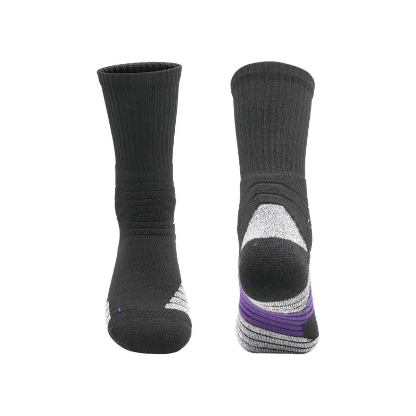 3 Pack Men's Black Sports Socks