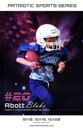 Abott Football - Sports Patriotic Series