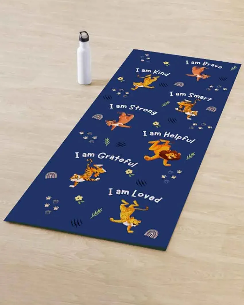 Affirmations Kids Velvet Yoga Mat | 60 x 24 inches