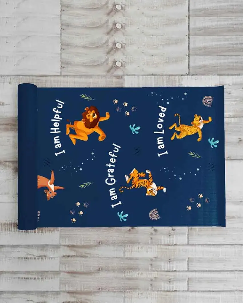 Affirmations Kids Velvet Yoga Mat | 60 x 24 inches