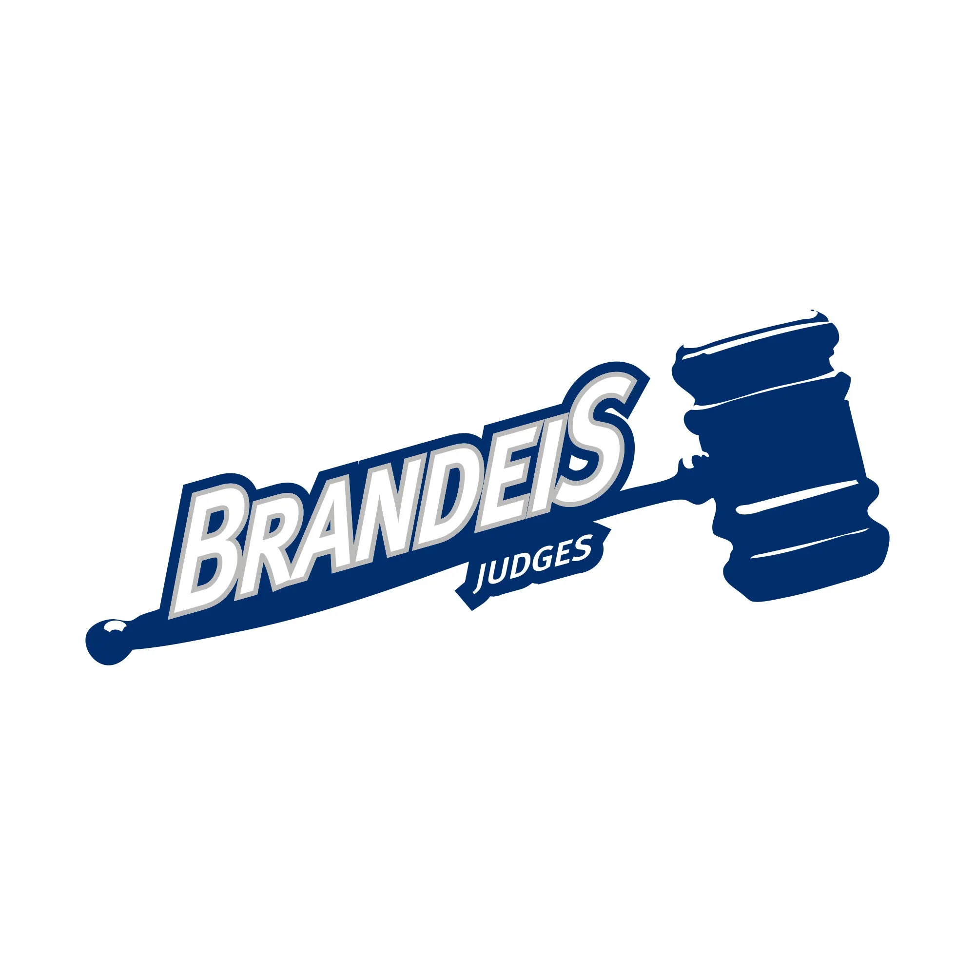 Brandeis Judges Primary Logo Women's T Shirt - White