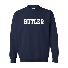 Butler University Bulldogs Basic Block Crewneck - Navy