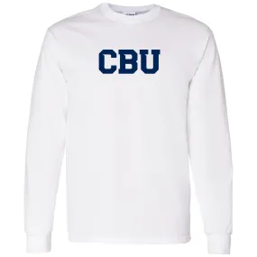 California Baptist University Lancers Basic Block Long Sleeve T Shirt - White