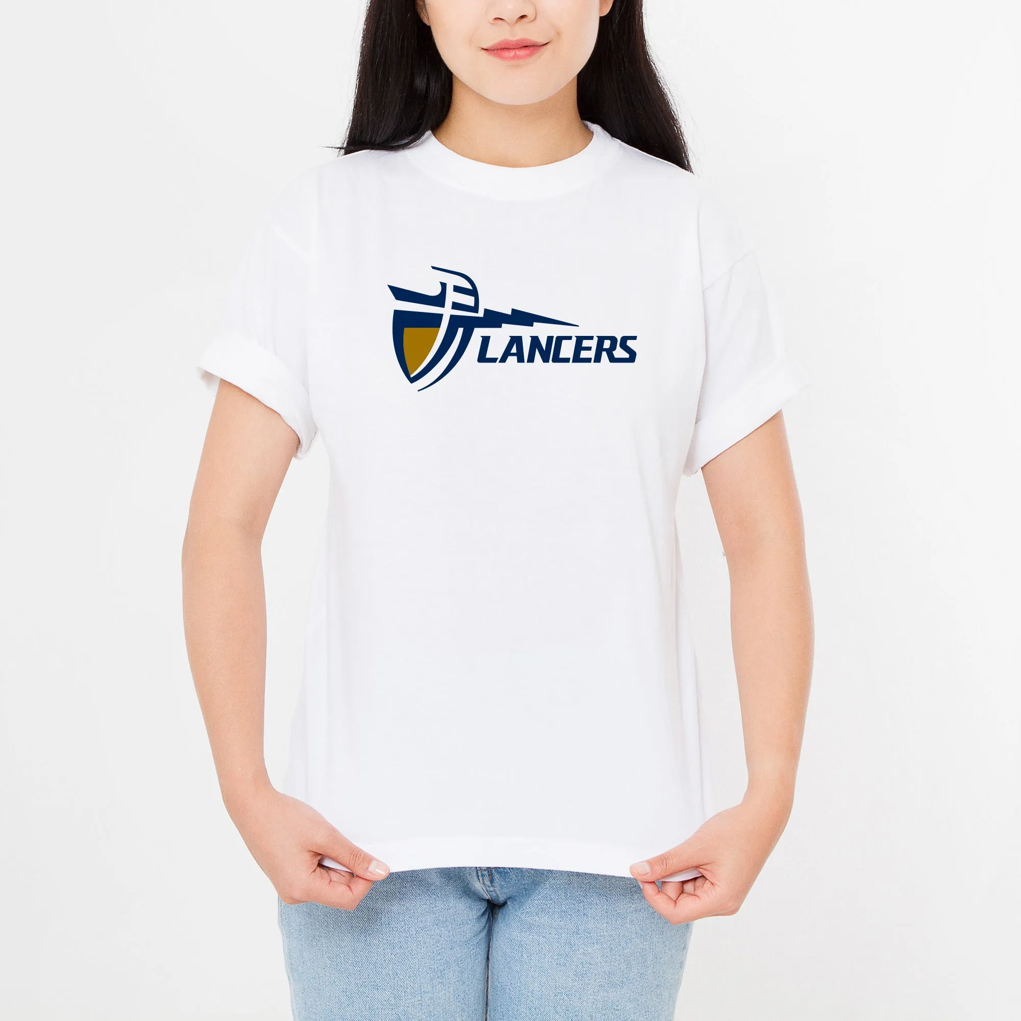 California Baptist University Lancers Primary Logo T Shirt - White