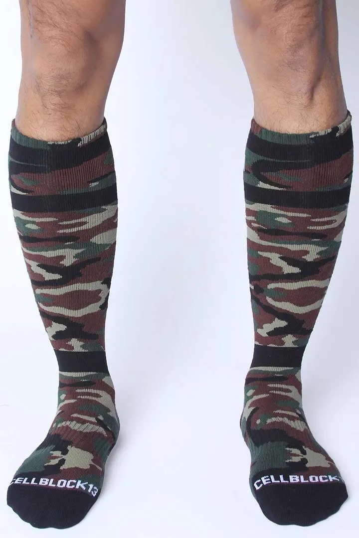 CellBlock 13 Foxhole Socks Green A079 Size One Size