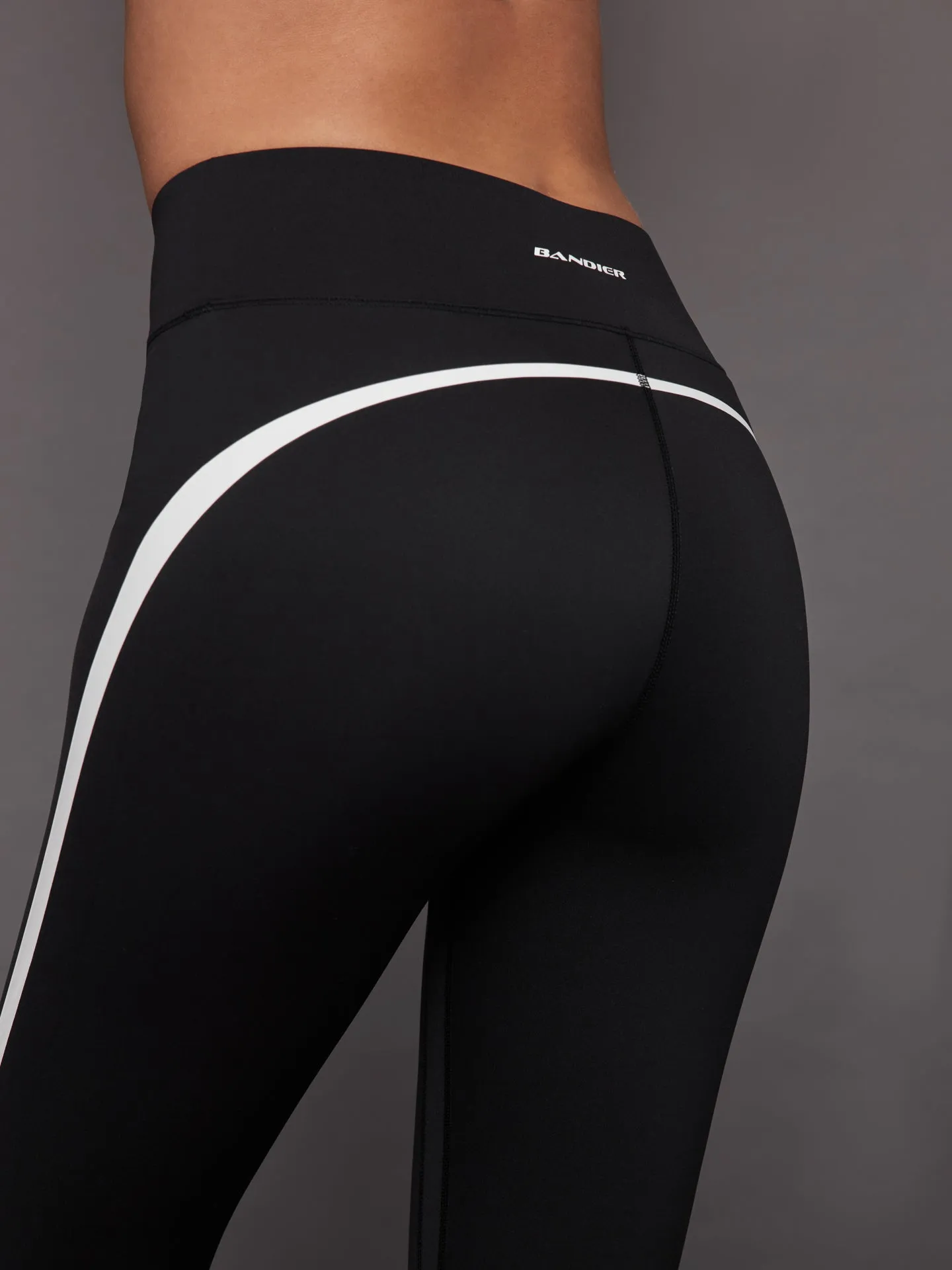 Center Stage Contrast Legging - Black/White