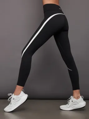 Center Stage Contrast Legging - Black/White