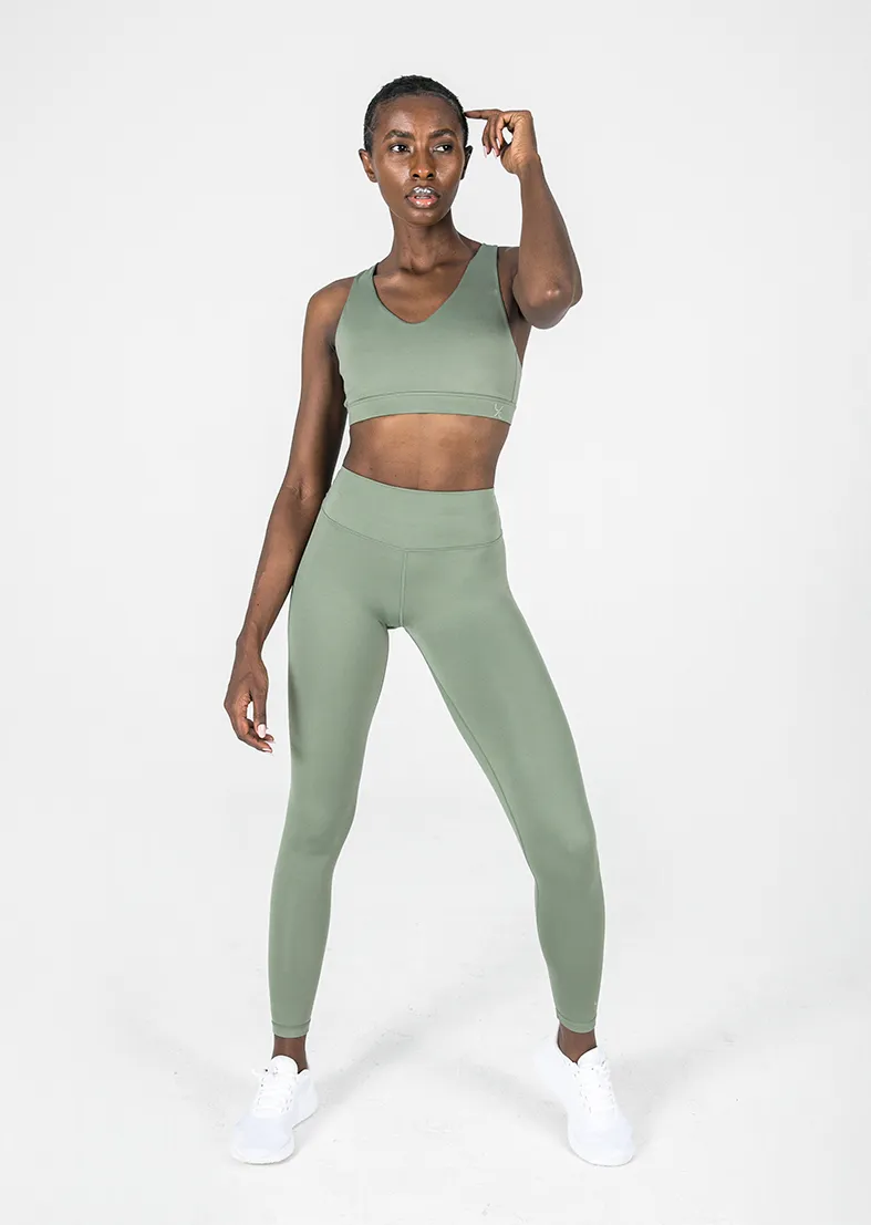 Elevate Touch Full Length Legging Khaki