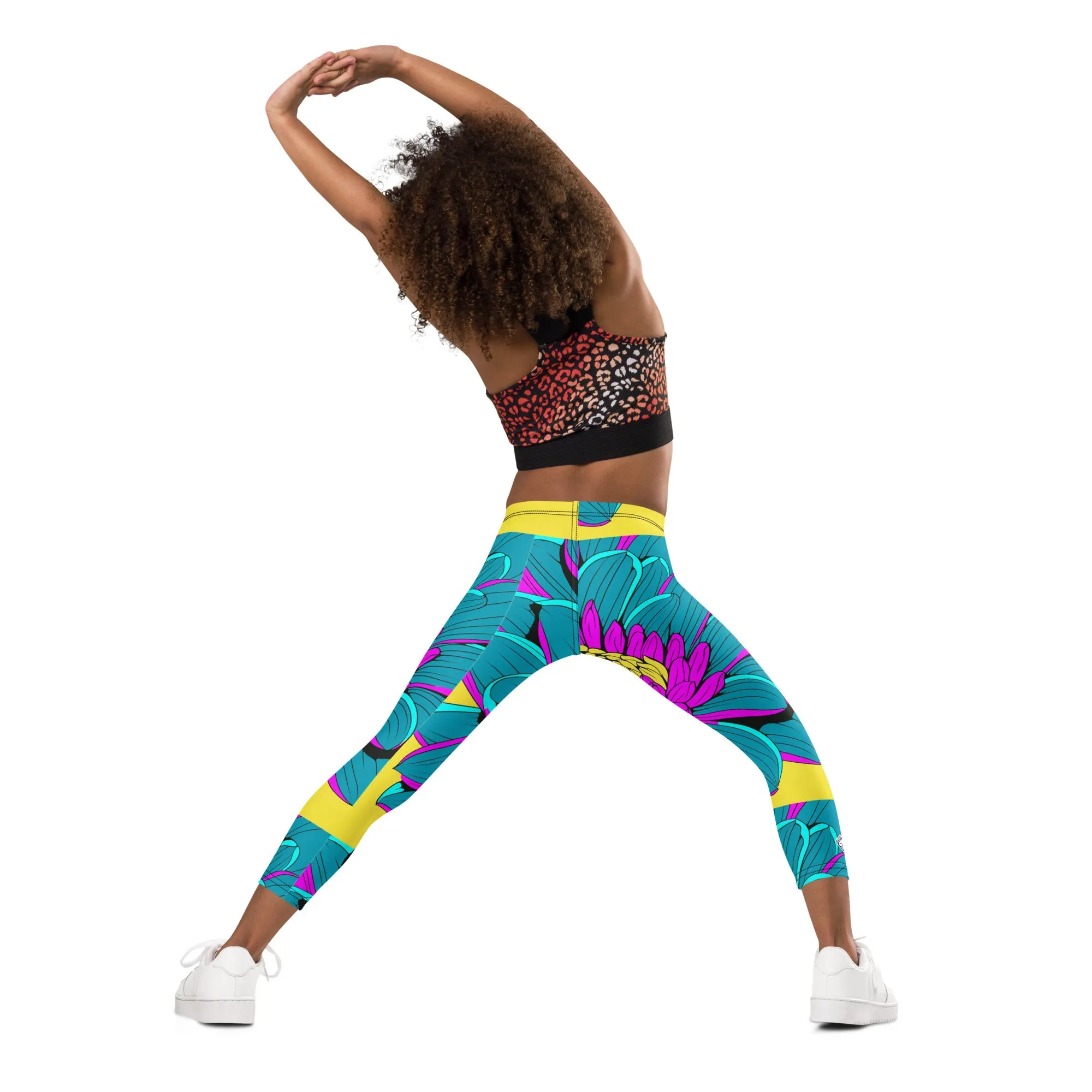 Elevate Your Girl's Active Style with Pop Art Inspired Yoga Pants 001