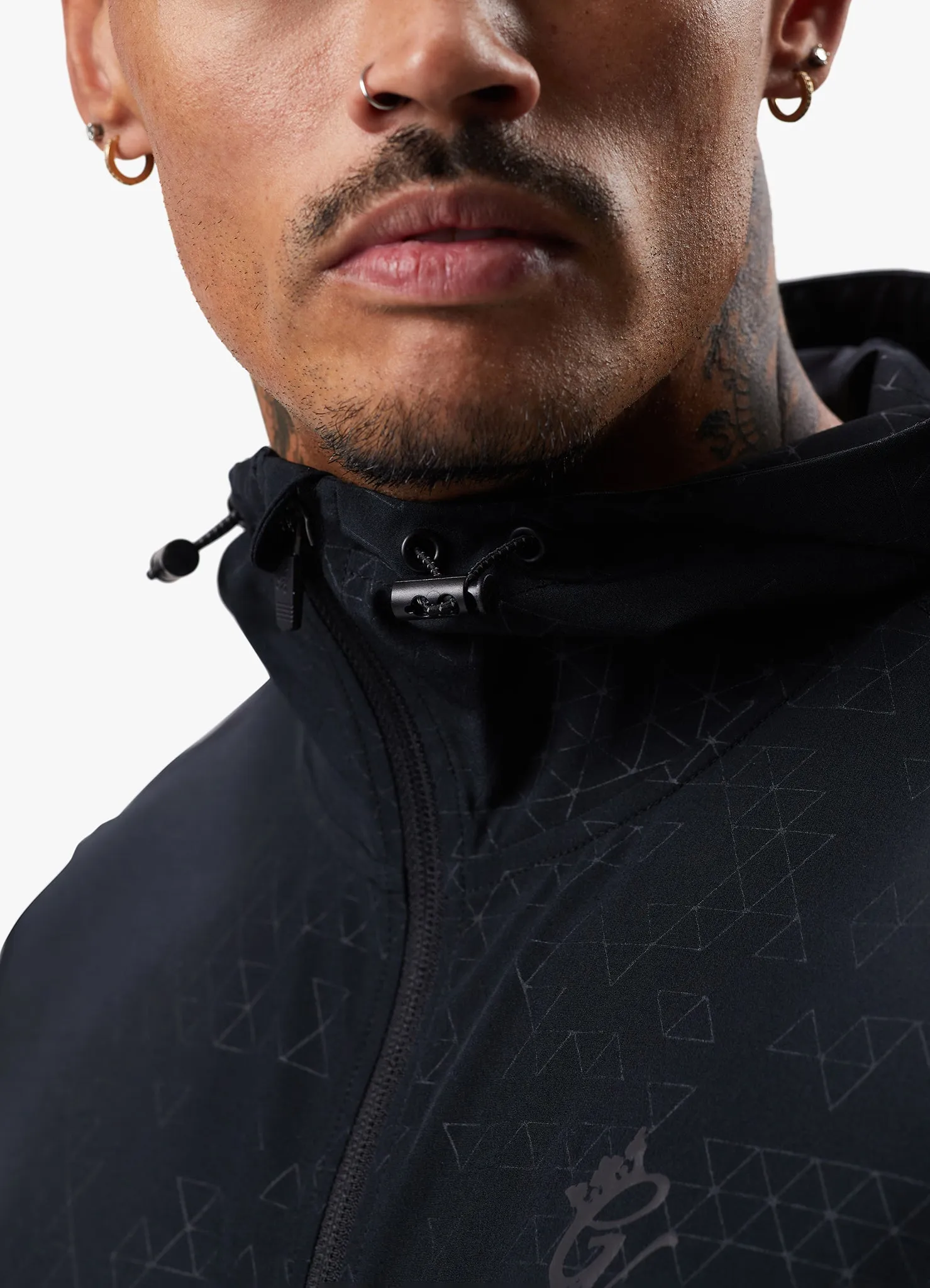 Gym King Debossed 2.0 FZ Hood - Black