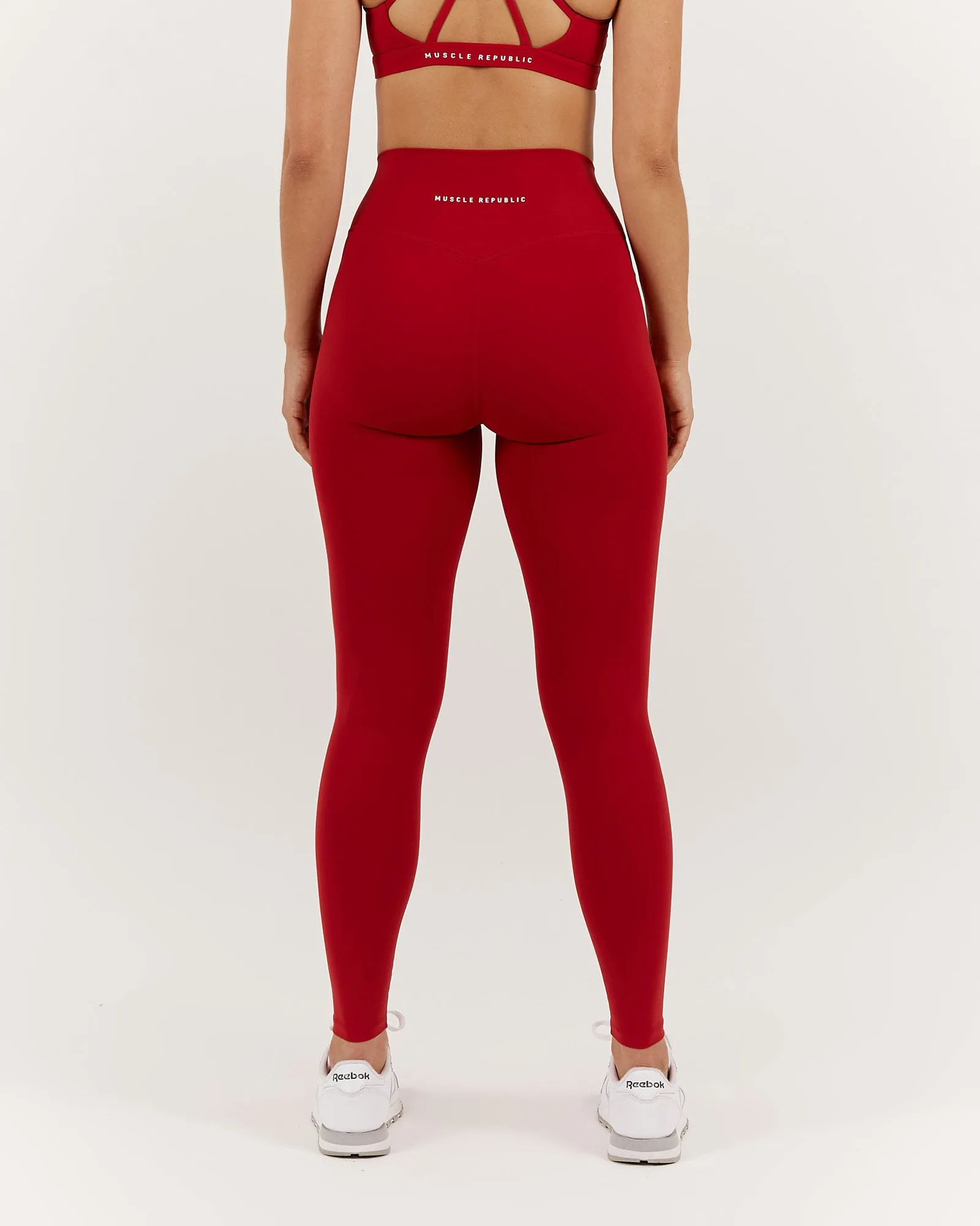 LUXE LEGGINGS 28" - CHERRY