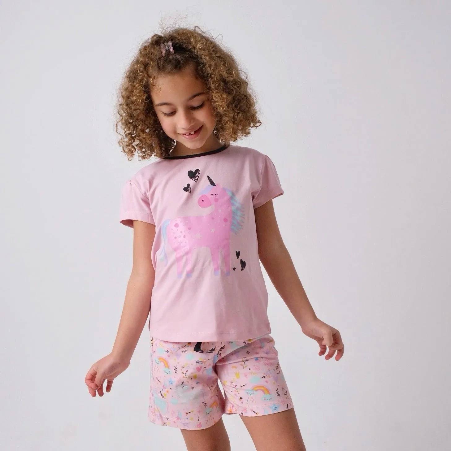 "Loving Unicorn" Short-Sleeved Pajama