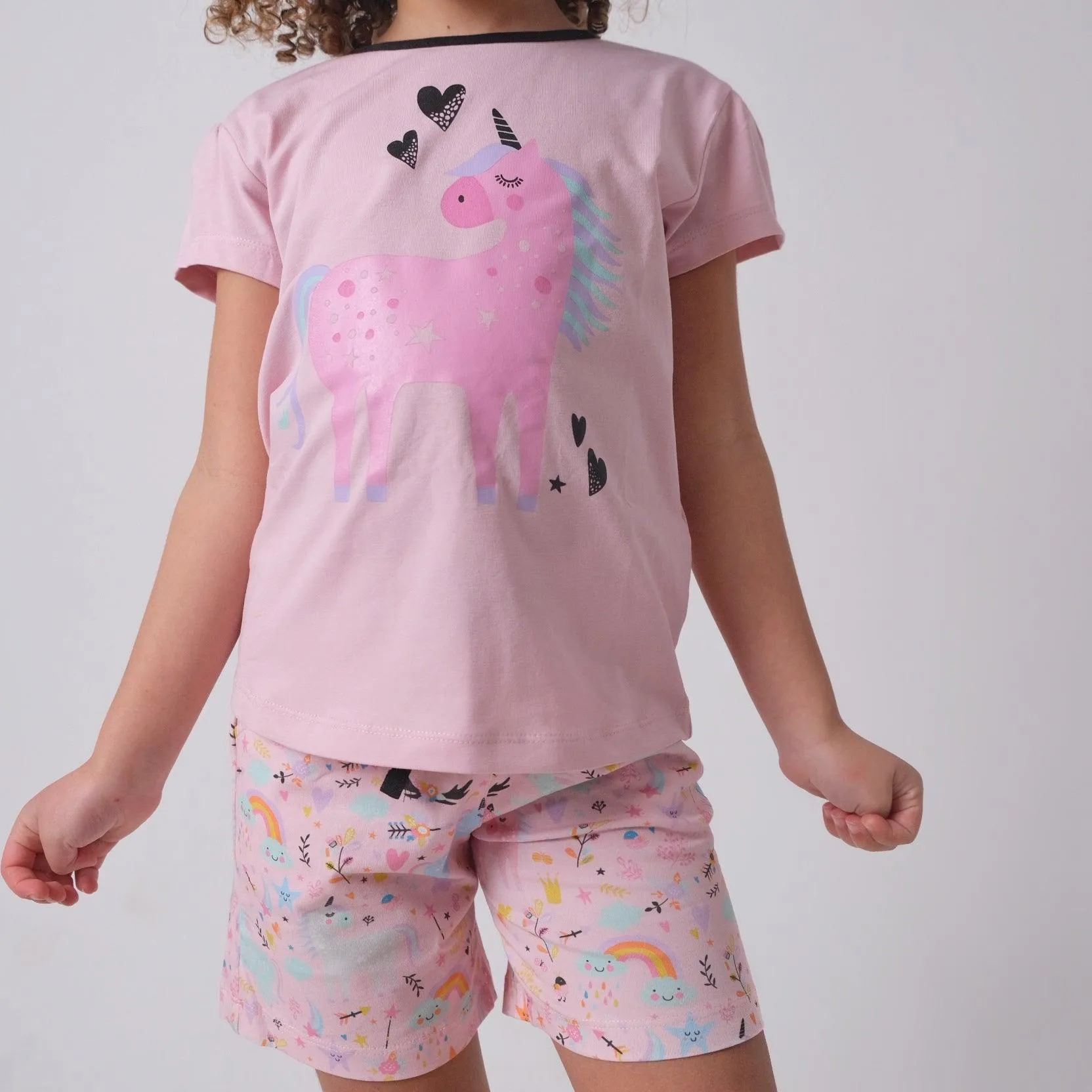 "Loving Unicorn" Short-Sleeved Pajama