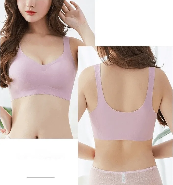 Seamless Solid Color Women's Sports Bra for Fitness - SF0450