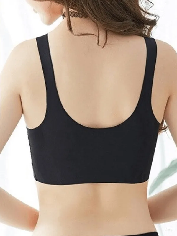 Seamless Solid Color Women's Sports Bra for Fitness - SF0450