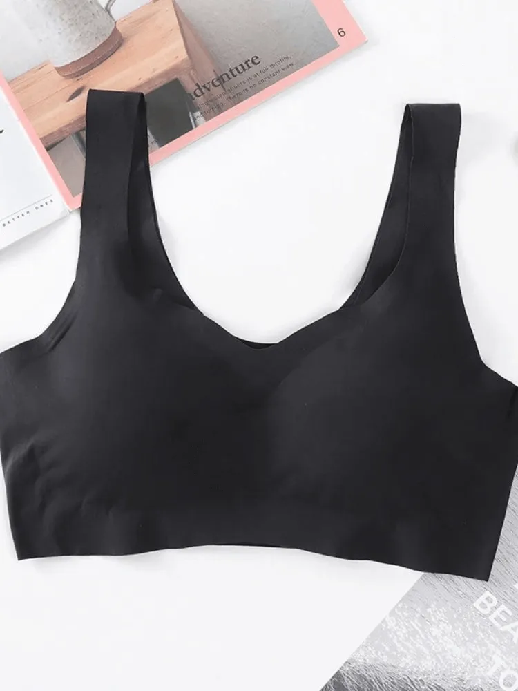 Seamless Solid Color Women's Sports Bra for Fitness - SF0450