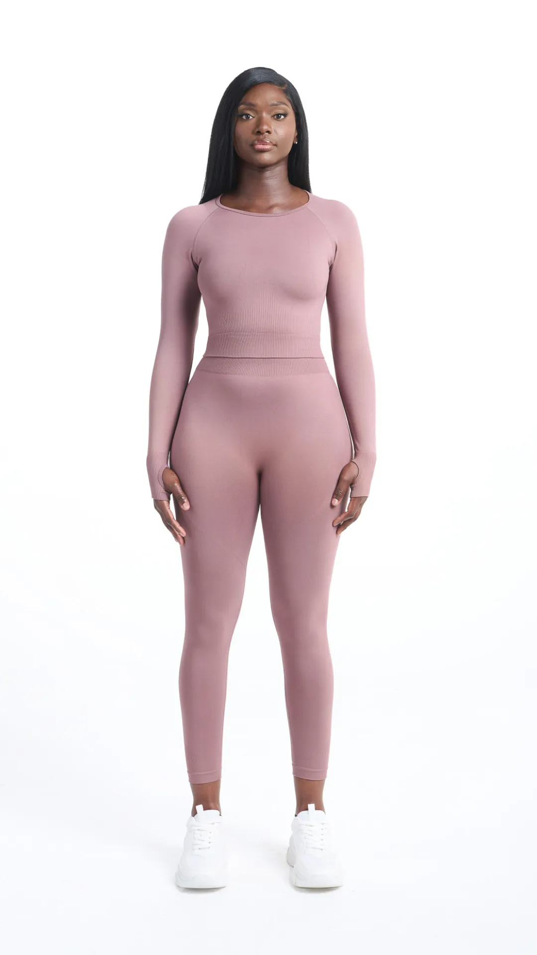 Shavo Seamless Long Sleeve Top - Mauve