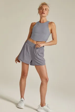 Stretch Woven In Stride Lined Shorts - Cloud Grey