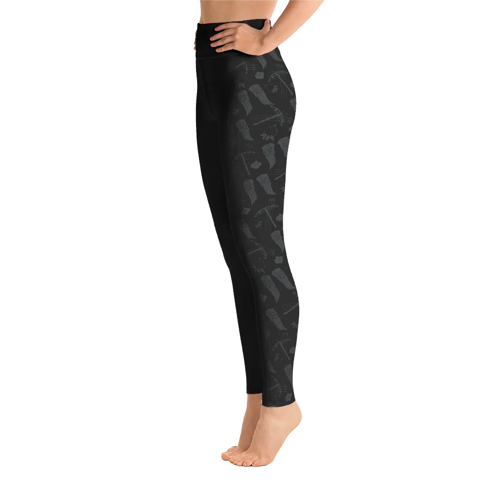 The Walking Dead Icons Women's All-Over Print Yoga Leggings