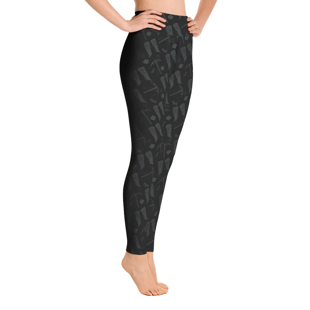 The Walking Dead Icons Women's All-Over Print Yoga Leggings