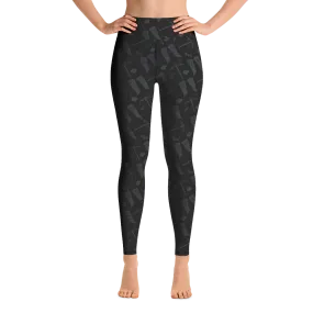 The Walking Dead Icons Women's All-Over Print Yoga Leggings