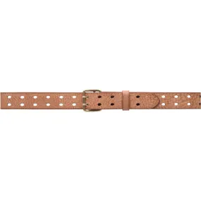 Waist narrow belt in soft leather quality / 15186 - Cognac